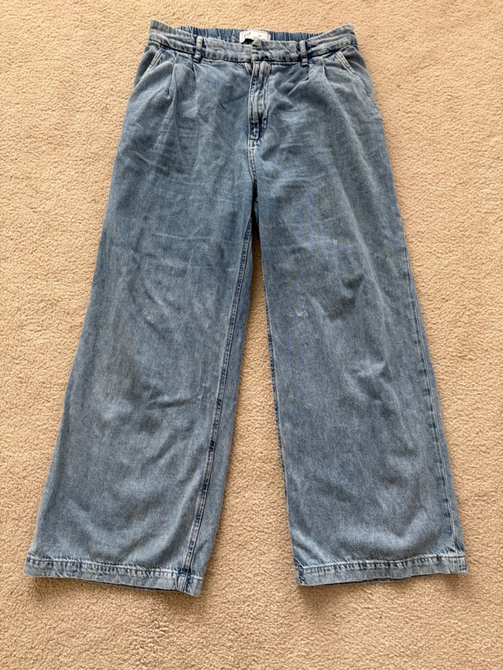 365 High Rise UltraSoft Pleated Denim Trousers